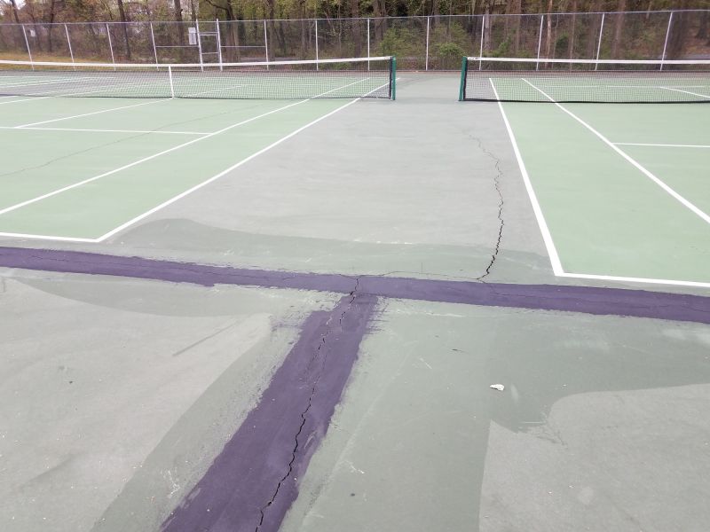 Local Tennis Court Repair pros at work
